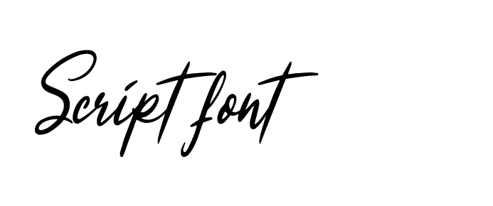 script font